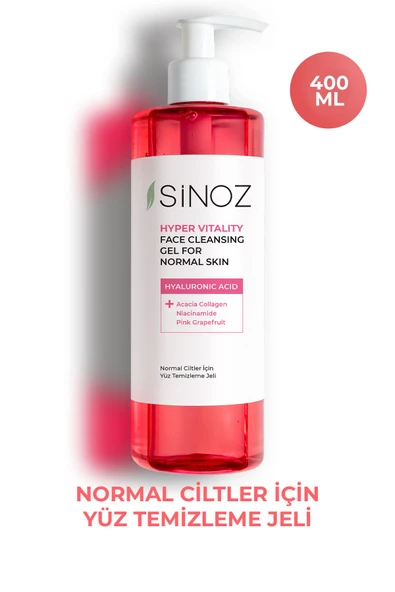 SİNOZ Normal Ciltler için Yüz Temizleme Jeli 400ML ürün görseli 1