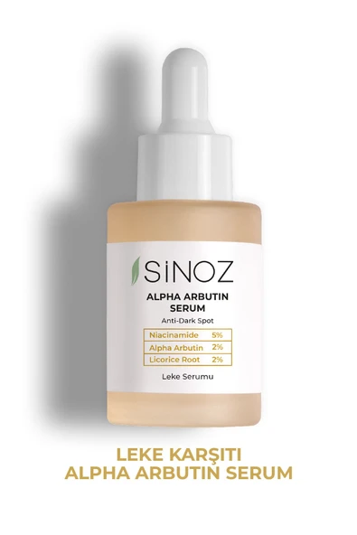 SİNOZ Koyu Leke Karşıtı Arbutin Cilt Serumu (Niacinamide 5% + Alpha Arbutin 2%) 30 ML ürün görseli 1