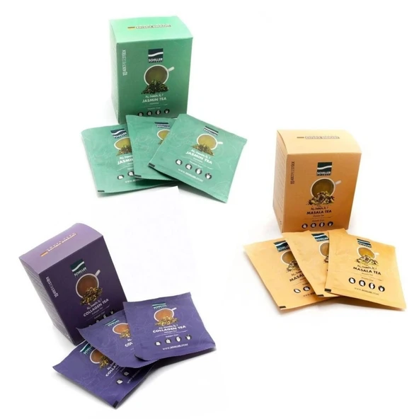 Bitki Çayı Aç-Demle Tanışma Paketi:Collagen,Jasmin ve Masala ürün görseli 1