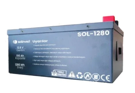 SOLİNVED 12.8 V 100Ah Lityum Akü ürün görseli 1