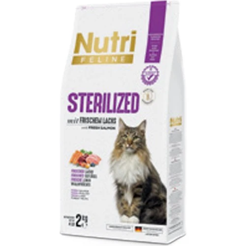 Nutri Feline Sterilized Kısır Somonlu Yetişkin Kedi Maması 2 Kg ürün görseli 1