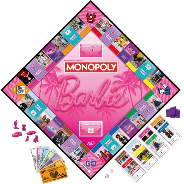 Barbie Monopoly G0038 İngilizce - Resim 2