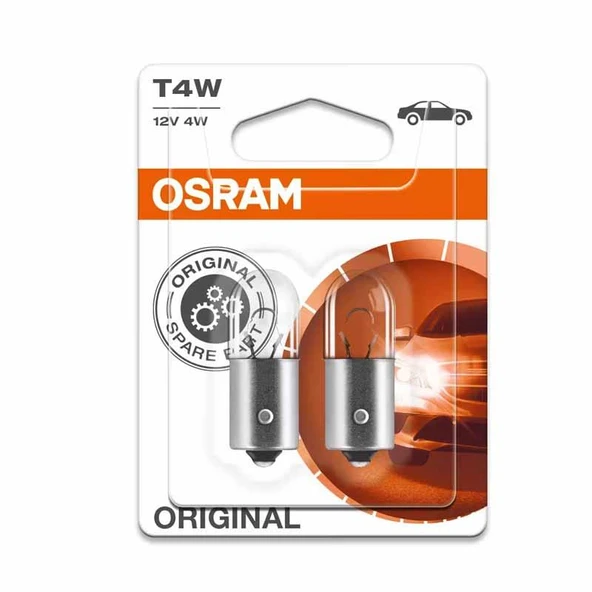 Osram Yardimci Lamba Motosiklete Uygun T4W 12V 4W 35Lm 3893-2BL ürün görseli 1