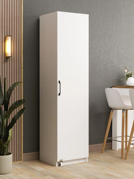 Kuzeylife Novens Çok Amaçlı Erzak-Kiler Dolabı Tek Kapaklı Beyaz ürün görseli 1