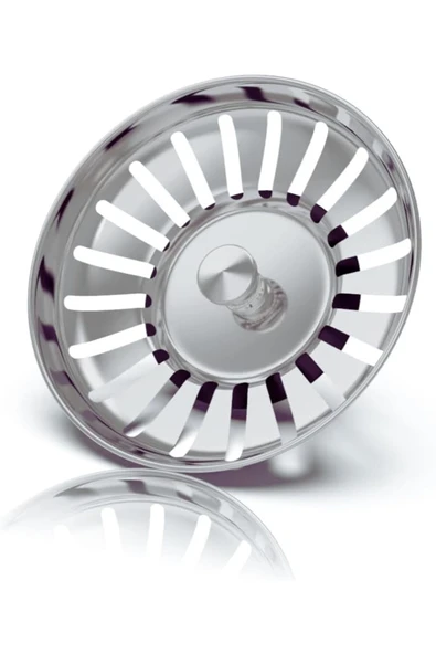 DESIPHON Çöpmak Mutfak Lavabo Sifon Gideri Paslanmaz Metal Tıpa Süzgeci 8 cm – Dayanıklı ve Uyumlu ürün görseli 1