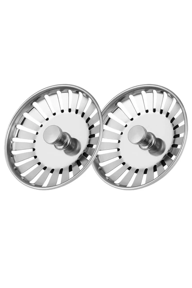 DESIPHON Çöpmak 2 Adet Mutfak Lavabo Sifon Gideri Paslanmaz Metal Tıpa Süzgeci 8 cm – Dayanıklı ve Uyumlu ürün görseli 1