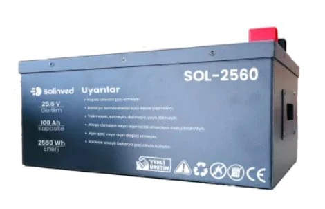 SOLİNVED 25.6 V 100Ah Lityum Akü ürün görseli 1