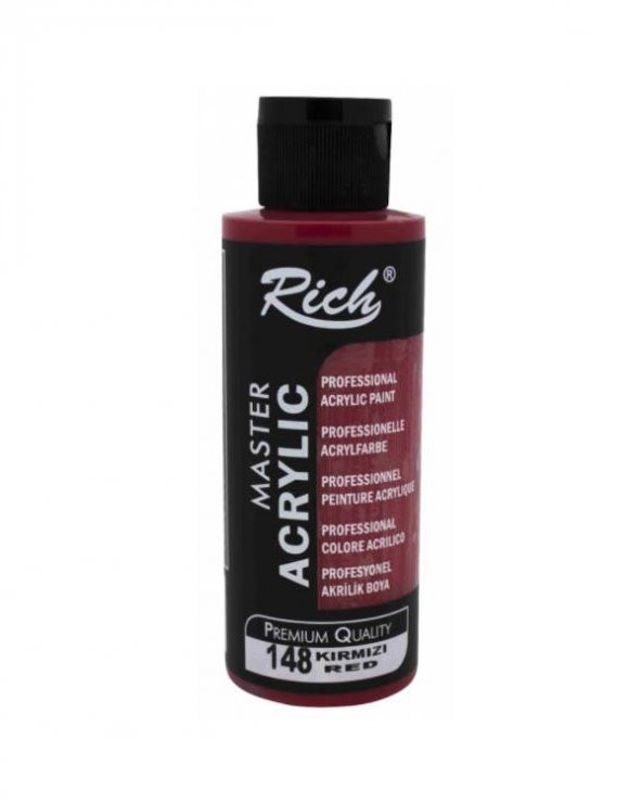 Rich Master Akrilik Boya Kırmızı 60cc ürün görseli 1