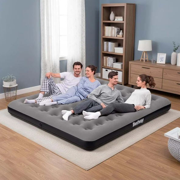 Bestway Ultra King 3 Kişilik Şişme Yatak 203x183x22cm 671HC ürün görseli 1
