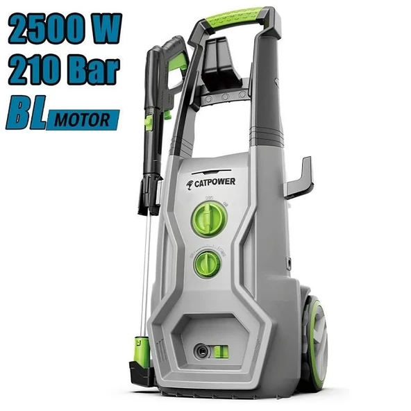 CATPOWER 716 210 BAR YÜKSEK BASINÇLI YIKAMA MAKİNESİ 2500W KÖPÜK HAZNELİ ürün görseli 1