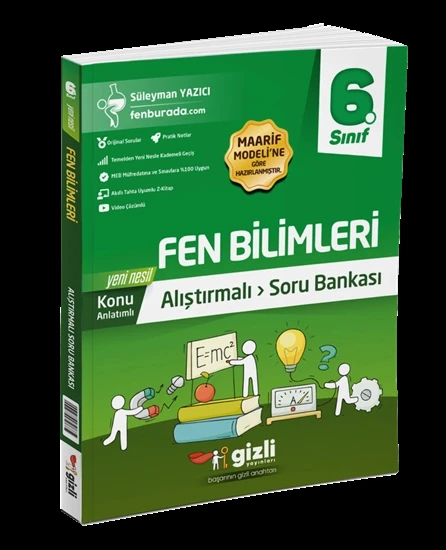 Gizli Yayınları 6. Sınıf Fen Bilimleri Konu Anlatımlı Alıştırmalı Soru Bankası Yeni ürün görseli 1