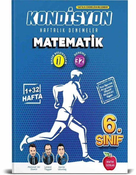 Newton 6.Sınıf Kondisyon Matematik Haftalık Kazanım Denemeleri 33 Hafta ürün görseli 1
