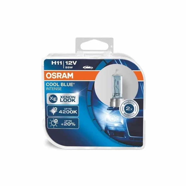 Osram Far Ampulü Halojen Mavi H11 12V 55W 64211 CBI ürün görseli 1