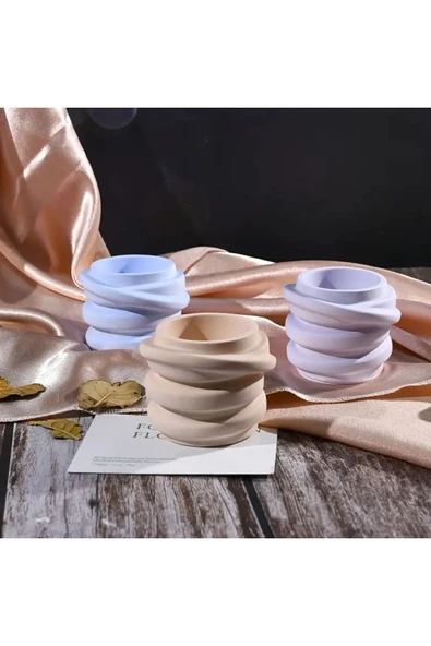 DEKOPOR Solvia – Seramik Aromatik Mum - Resim 4