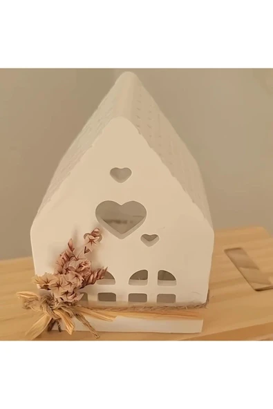DEKOPOR El Yapımı Taş Tozu Ev Mumluk | Dekoratif Tealight Mumluk ( 3adet ) ürün görseli 1