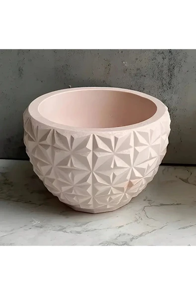 DEKOPOR Dekorea Novatext Geometrik Desenli Saksı ürün görseli 1