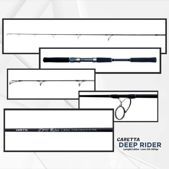 Caretta Deep Rider Jig Kamış 1.93m 60-300g ürün görseli 1
