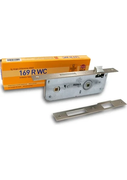 Kale 169 R Banyo Wc Kapı Gömme Kilit 35mm ürün görseli 1