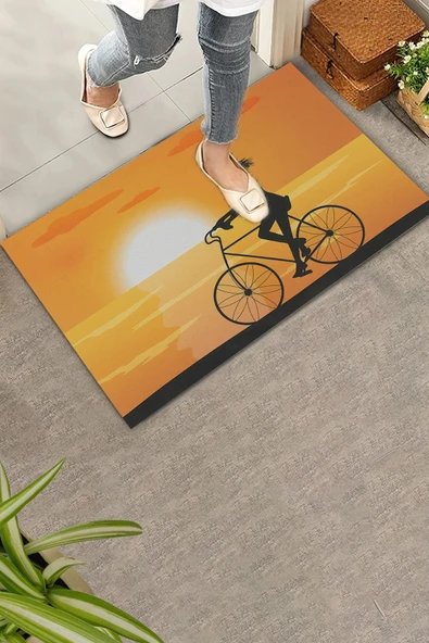 Valerine Life Özgürlüğün İzinde Sarı Renkli Welcome Hoş Geldiniz Kapı Önü Paspası 45x70cm ürün görseli 1