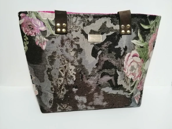 ROSE DOKUMA BAG - Resim 2