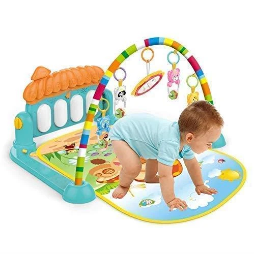 TOMMYBABY Adil Oyuncak Oyun Halısı Sevimli Piyanolu Sesli Işıklı Aynalı Oyun Halısı Bebek Yenidoğan 60 X 75 ürün görseli 1