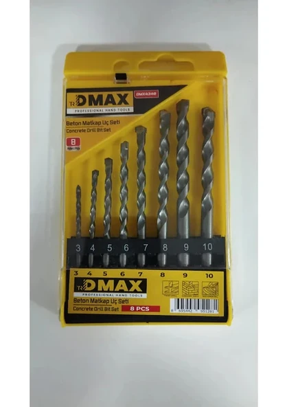 Dmax 8 Parça Duvar Beton Delme Matkap Ucu Seti ürün görseli 1