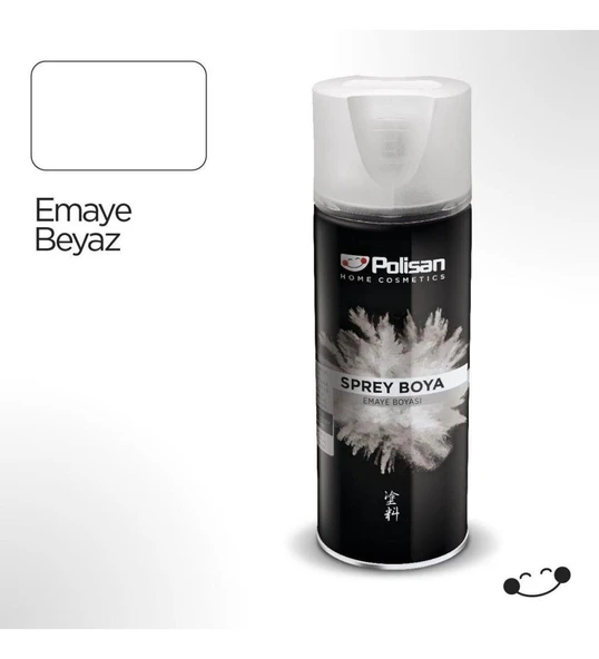 Polisan Akrilik Sprey Boya 400 ml Ö.A Emaye Beyaz ürün görseli 1