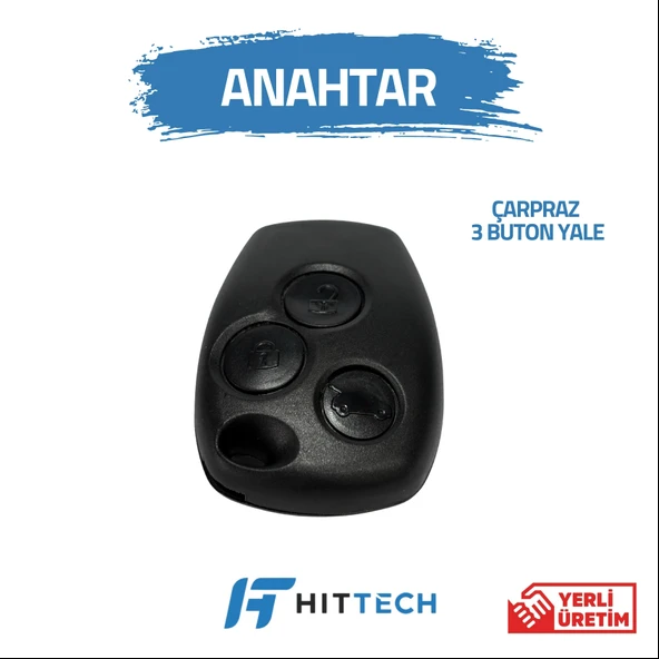 Renault - Master 3 Uyumlu 3 Buton Yale Anahtar Kabı ürün görseli 1