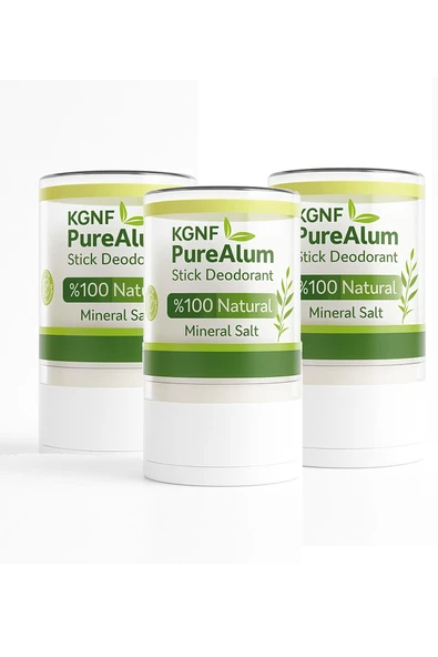 Kristal Roll On Deodorant Pure Alum 120gr 3 Adet Doğal Mineral Tuz Ter Karşıtı Taş Deodorant BÜYÜK ürün görseli 1