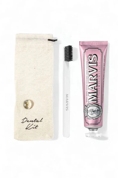 Marvis Sensitive Gums Gentle Mint Diş Macunu 75 ml + Yumuşak Beyaz Diş Fırçalı Dental Kit ürün görseli 1