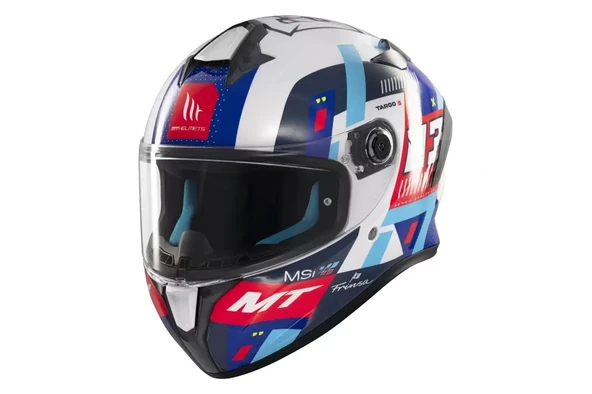 Mt Helmets Kask mt Helmets Targo S D7 Mavi Sergio Garcıa ürün görseli 1