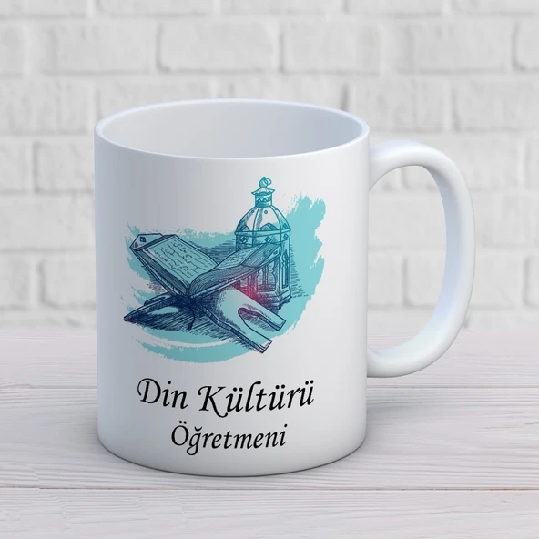 Din Kültürü Öğretmenlerine Özel Öğretmenler Günü Hediyelik Baskılı Kupa ürün görseli 1