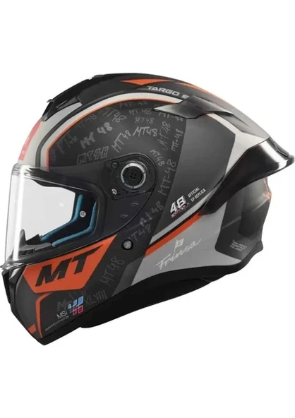 MT Helmets Targo S Ivan Ortolo B4 Kapalı Kask - Resim 3