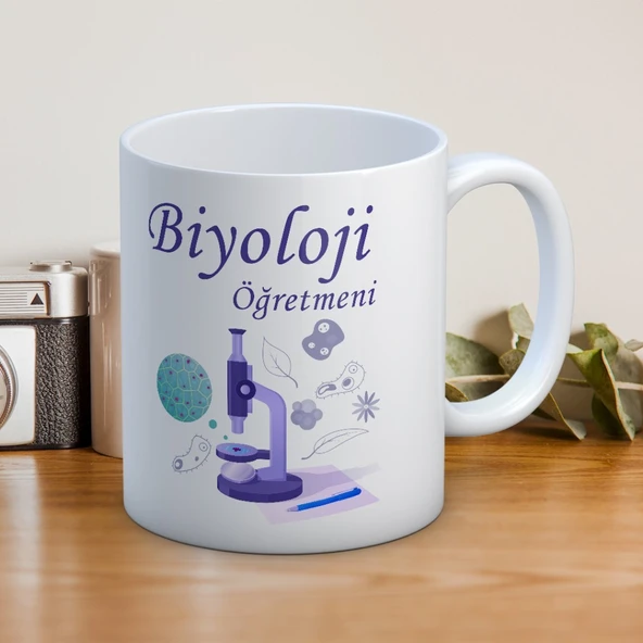 Biyoloji Öğretmenlerine Özel Öğretmenler Günü Hediyelik Baskılı Kupa ürün görseli 1
