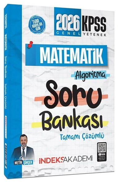 2026 KPSS Matematik Algoritma Soru Bankası Çözümlü İndeks Akademi ürün görseli 1