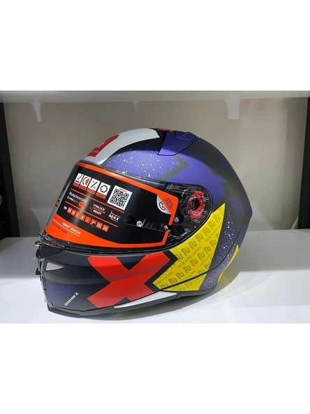 Mt Helmets Kask Revenge 2 Lıght B7 Mat Inci Mavi ürün görseli 1