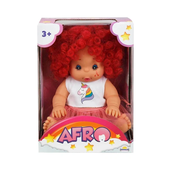 20040 Afro Kıvırcık Saçlı Bebek 23 cm -Sunman ürün görseli 1