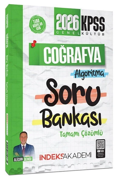 2026 KPSS Coğrafya Algoritma Soru Bankası Çözümlü İndeks Akademi ürün görseli 1