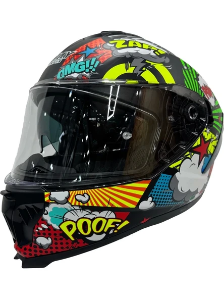 Sway Kapalı Kask Sw 865 Boom - Resim 4