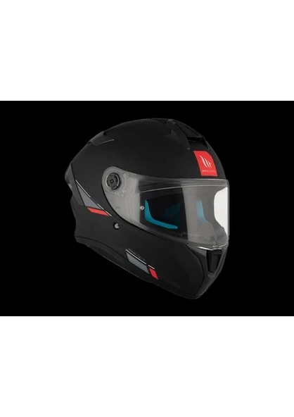Mt Helmets Kask mt Helmets Targo S Solid Siyah Mat - Resim 2