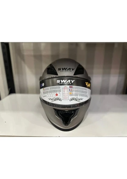 Sway Kask Sway 926 Mat Titanyum Çene Açılır ürün görseli 1