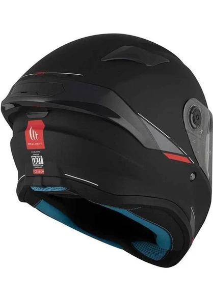 MT Targo S Solid A1 Mat Kapalı Kask - Resim 5