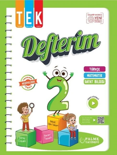 2. Sınıf Tek Defterim Palme Yayınevi ürün görseli 1