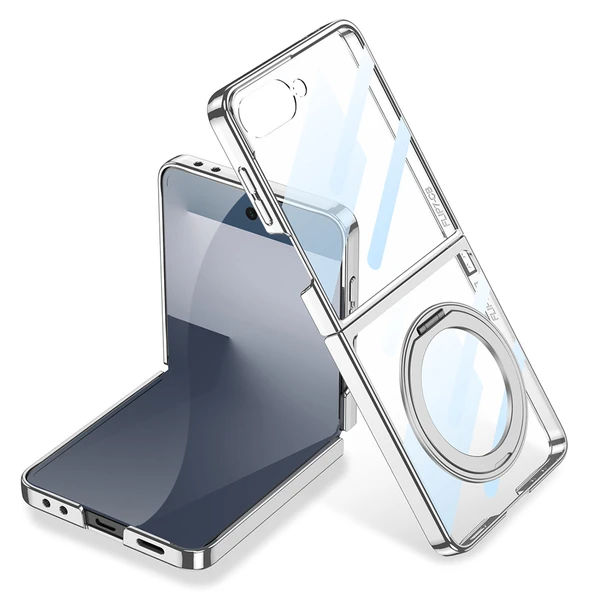 Galaxy Z Flip 7 M-safe Şarj Özellikli Kıpta KPT-02 Standlı Kapak ürün görseli 1