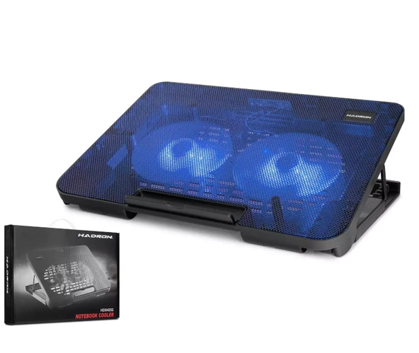 Hadron HD2007 Ledli Çift Fanlı 15" - 7" Notebook Soğutucu ürün görseli 1