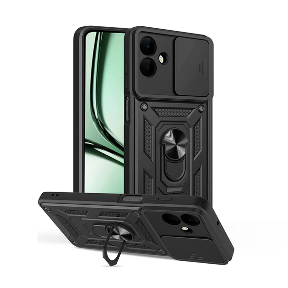 Galaxy A07 Kılıf Magnetik Standlı Kamera Korumalı Sürgülü Vega Kapak ürün görseli 1