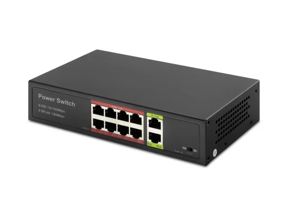 Hadron HD08 Poe 8 Port 10/100 Mbps Switch ürün görseli 1