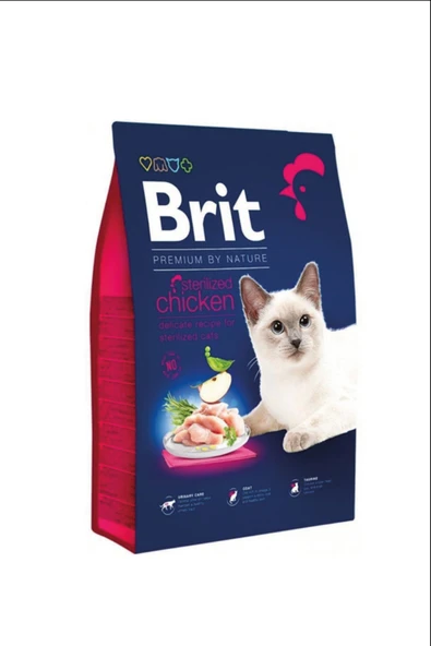 Brit Care Kısırlaştırılmış Tavuklu Kedi Maması 8kg ürün görseli 1