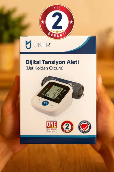 UKER Tansiyon Aleti, Üst Koldan Tansiyon Ölçer, USB Girişli, HD Ekran ürün görseli 1