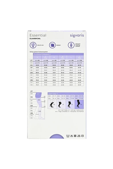 SİGVARİS Essential Classical (TOPFİNE) /diz Üstü /orta Basınç /A.burun /ten - Resim 5